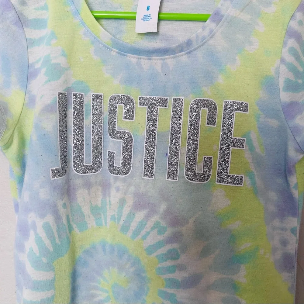 Justice Girls Short Sleeve‎ Tee Tie Dye Size 8